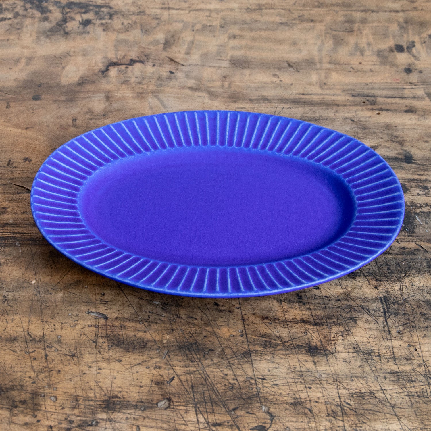 SAKUZAN/作山窯 Stripe オーバルプレート 大皿 – ニコノマニマニ雑貨店