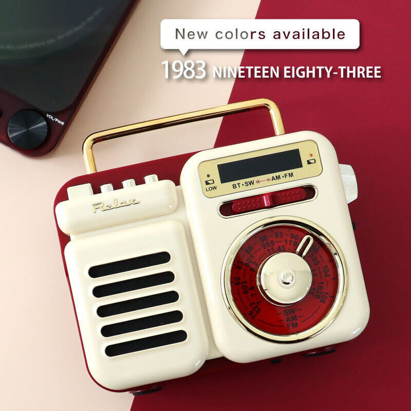 レトロアナログラジオ MW/SW対応 WINTECH AM/FM/SWポータブルラジオ