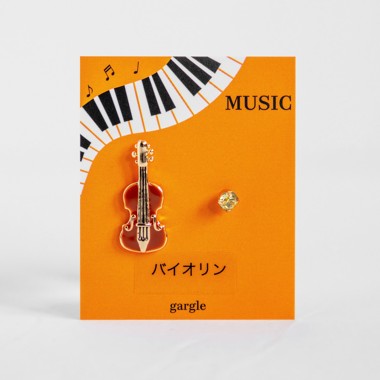 gargle/ガーグル ミニチュア楽器 バイオリン ピアス – ニコノマニマニ