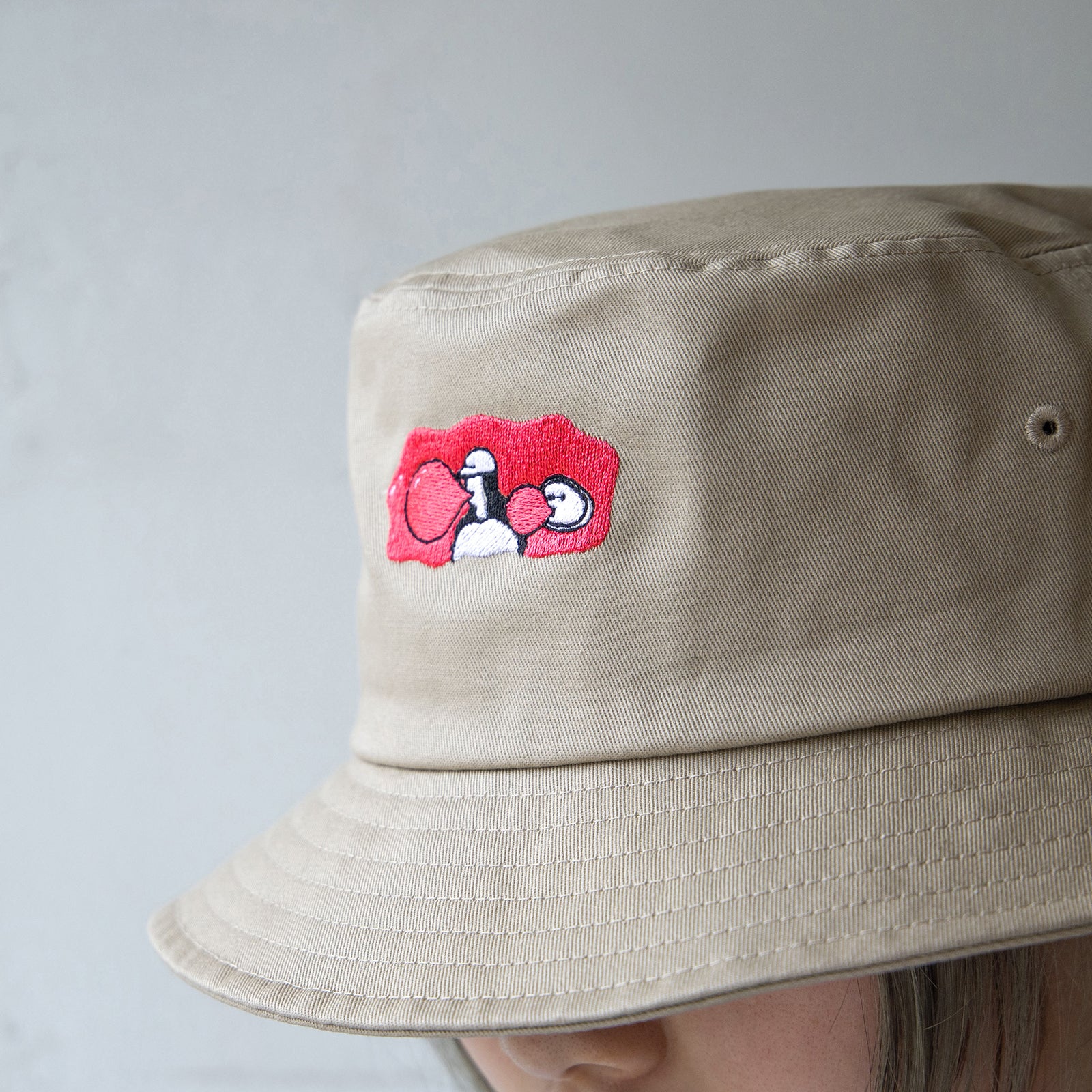 ニコノマニマニ雑貨店　オリジナル コットン ハット ‘CHEWING GUM’