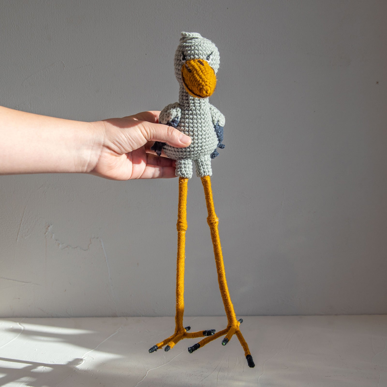 あみぐるみ　 ビッグ ハシビロコウ