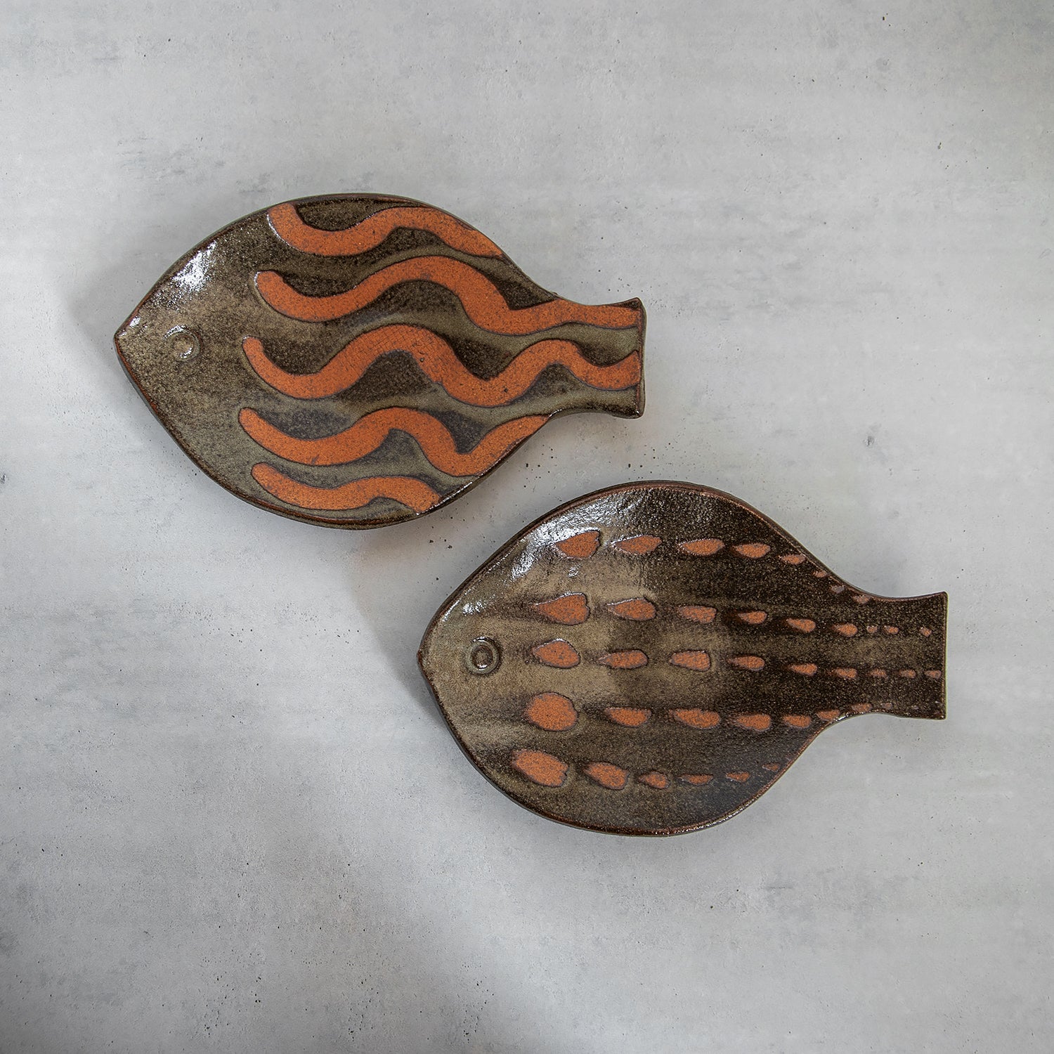 ANGLE / アングル フォークアート フィッシュプレート