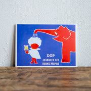 Raymond Savignac/レイモン・サヴィニャック　ポストカード (清潔な子供の毎日 1953年)