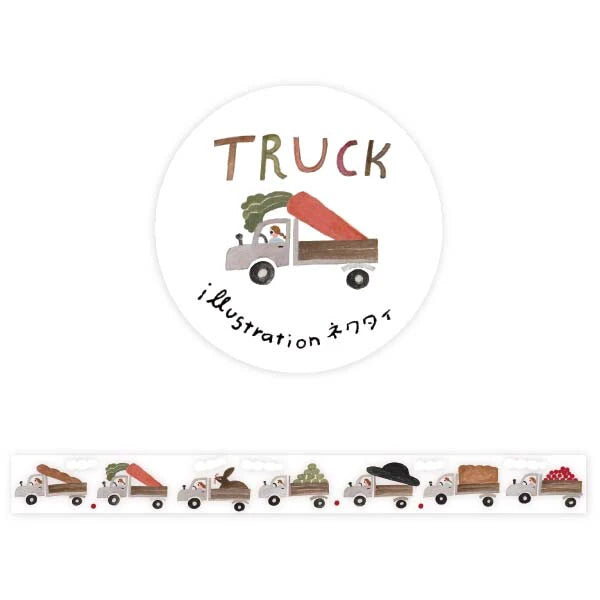 表現社　ネクタイ 透明マスキングテープ TRUCK