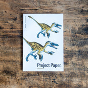 オキナ　ノート ダイナソー 方眼罫 A5 ヴェロキラプトル