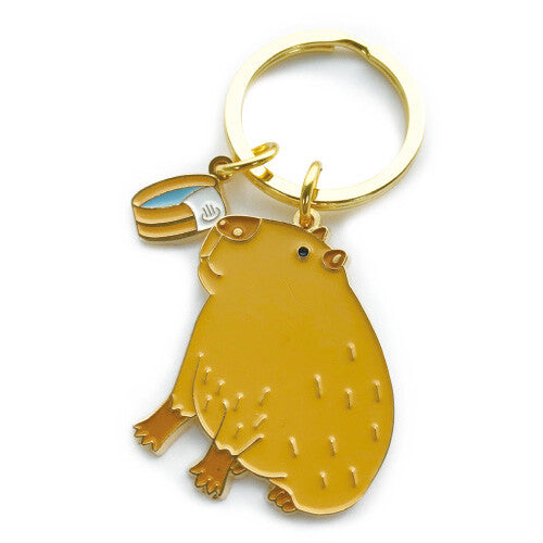 キーホルダー　アニマルキーリング カピバラ