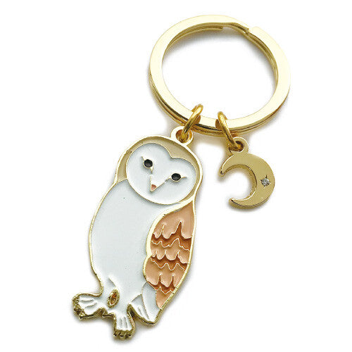 キーホルダー　アニマルキーリング メンフクロウ