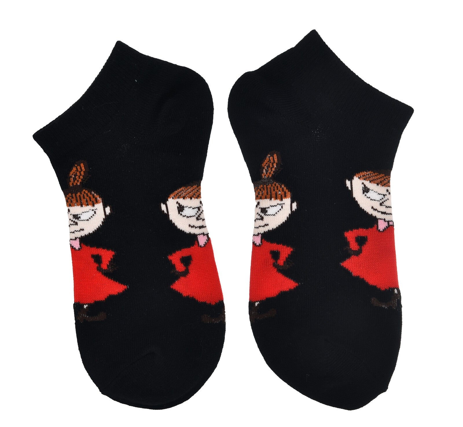 Moomin/ムーミン 　レディース クラシック アンクルソックス リトルミィ ブラック レッド