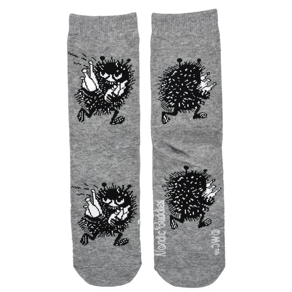 Moomin/ムーミン 　レディース クラシック ソックス スティンキー グレー