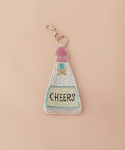 COTTAGE/コテージ　パーティー刺繍 キーポーチ CHEERS