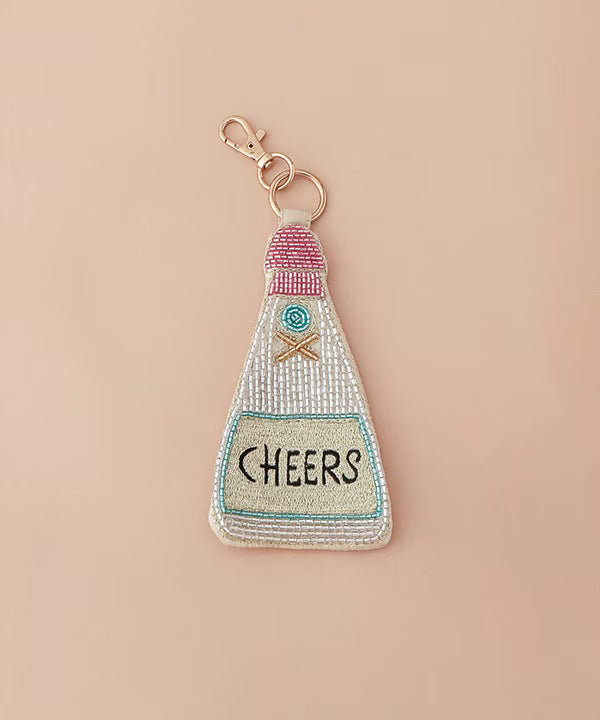 COTTAGE/コテージ　パーティー刺繍 キーポーチ CHEERS