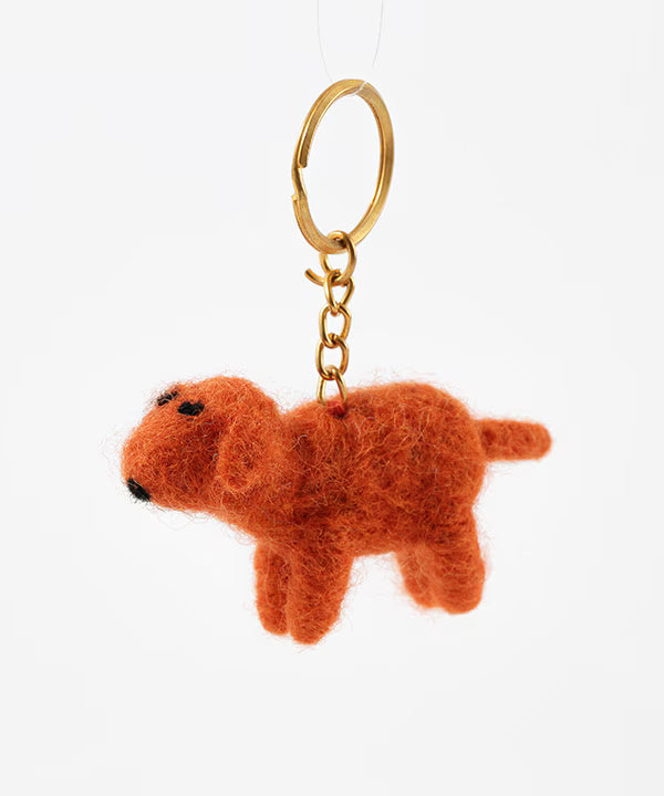 COTTAGE/コテージ　フェルトキーホルダー イヌ