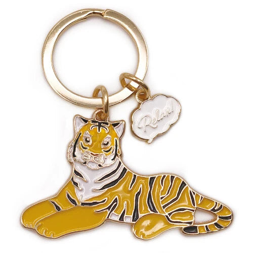 キーホルダー　アニマルキーリング トラ