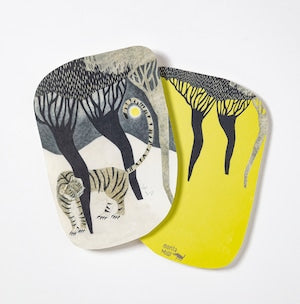 moritaMiW/モリタミウ　ポストカード 虎と月