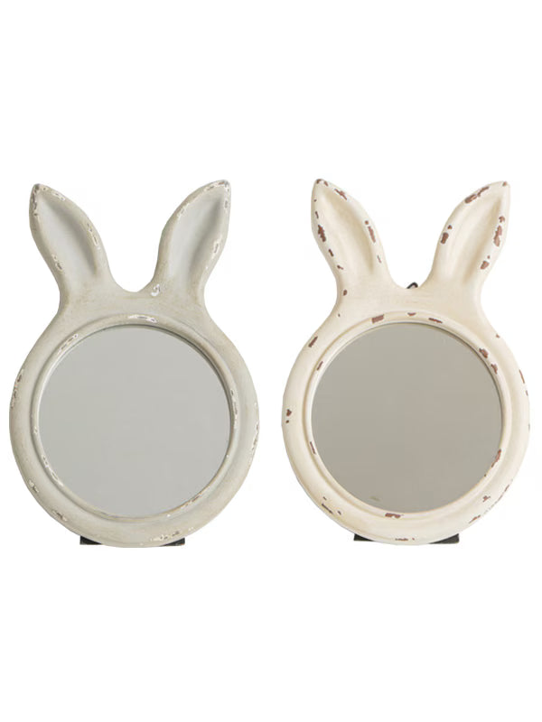 COTTAGE/コテージ　うさぎ スタンド付きミラー（2カラー）