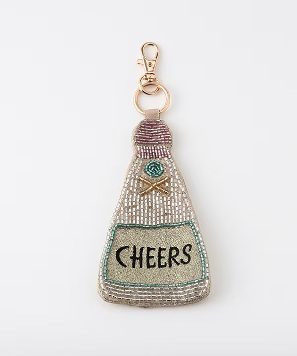 COTTAGE/コテージ　パーティー刺繍 キーポーチ CHEERS