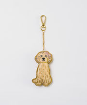 COTTAGE/コテージ　ザリ刺繍 キーホルダー トイプードル