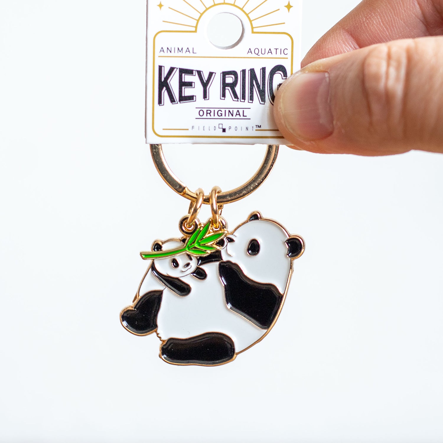 キーホルダー アニマルキーリング パンダ – ニコノマニマニ雑貨店
