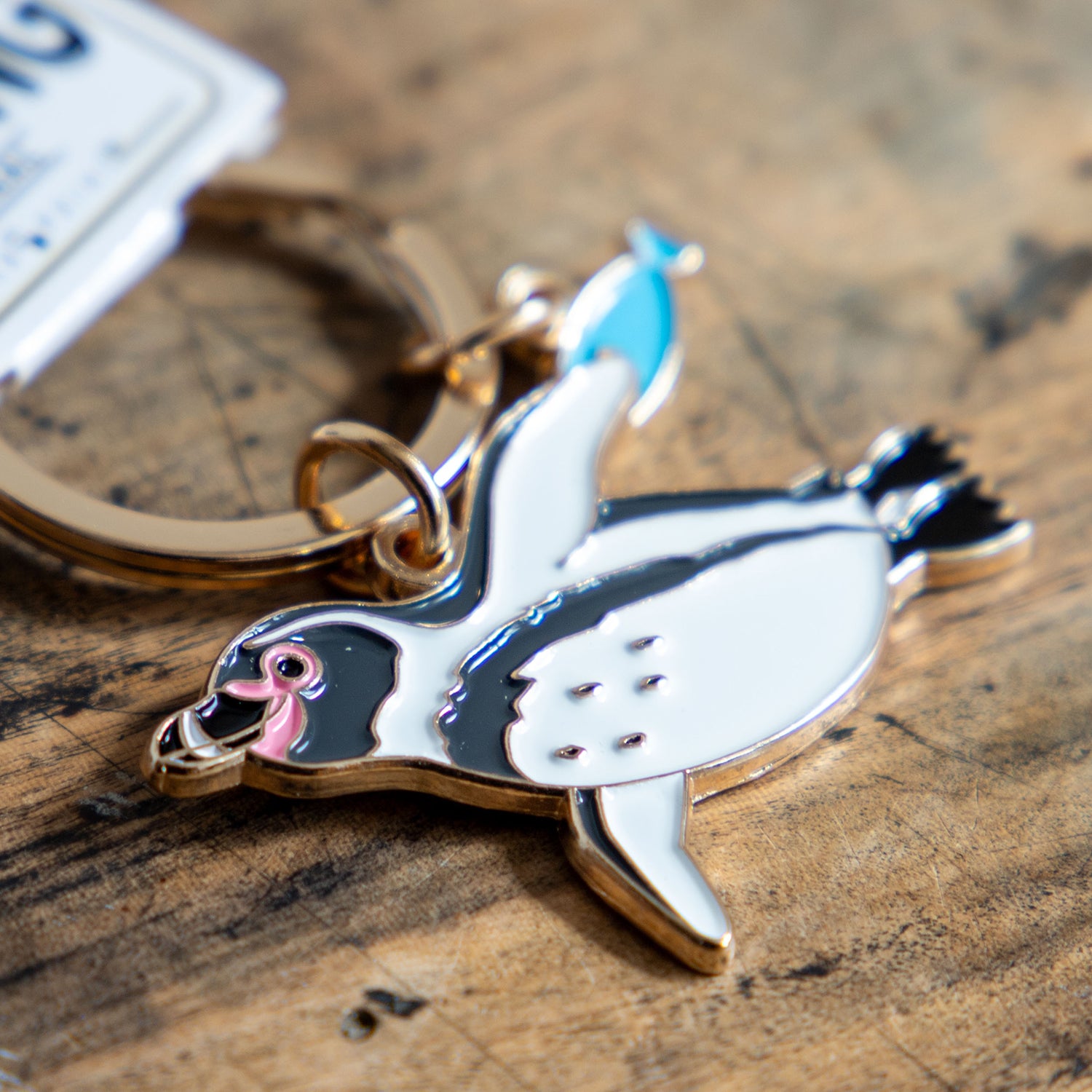 キーホルダー アクアチックキーリング フンボルトペンギン