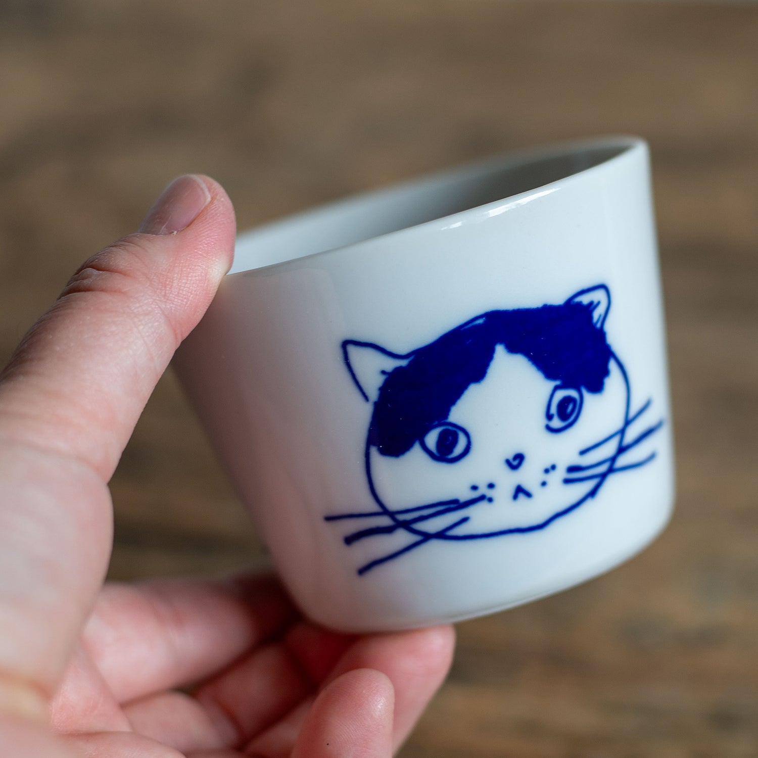 瀬戸焼 かおねこ そばちょこ – ニコノマニマニ雑貨店オンラインストア