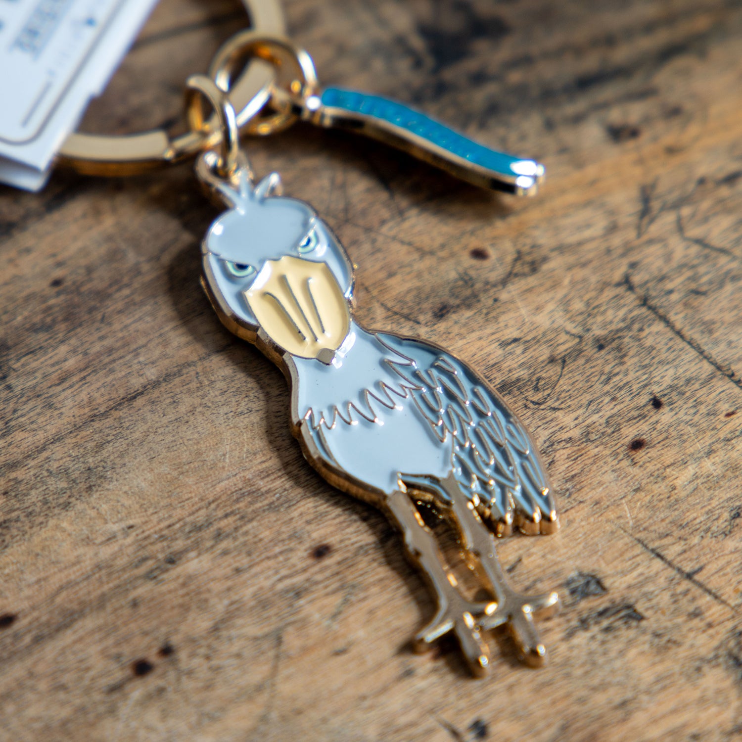 キーホルダー アニマルキーリング ハシビロコウ – ニコノマニマニ雑貨