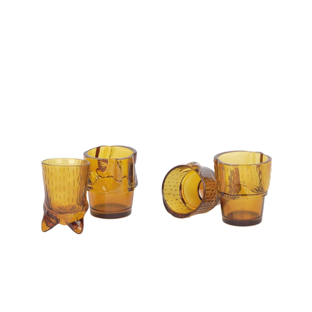 DOIY/ドーイ　キティ スタッキング グラス  ジンジャー  猫のグラス