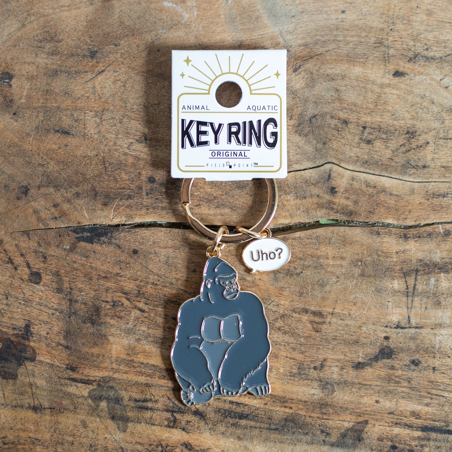 キーホルダー アニマルキーリング ゴリラ – ニコノマニマニ雑貨店