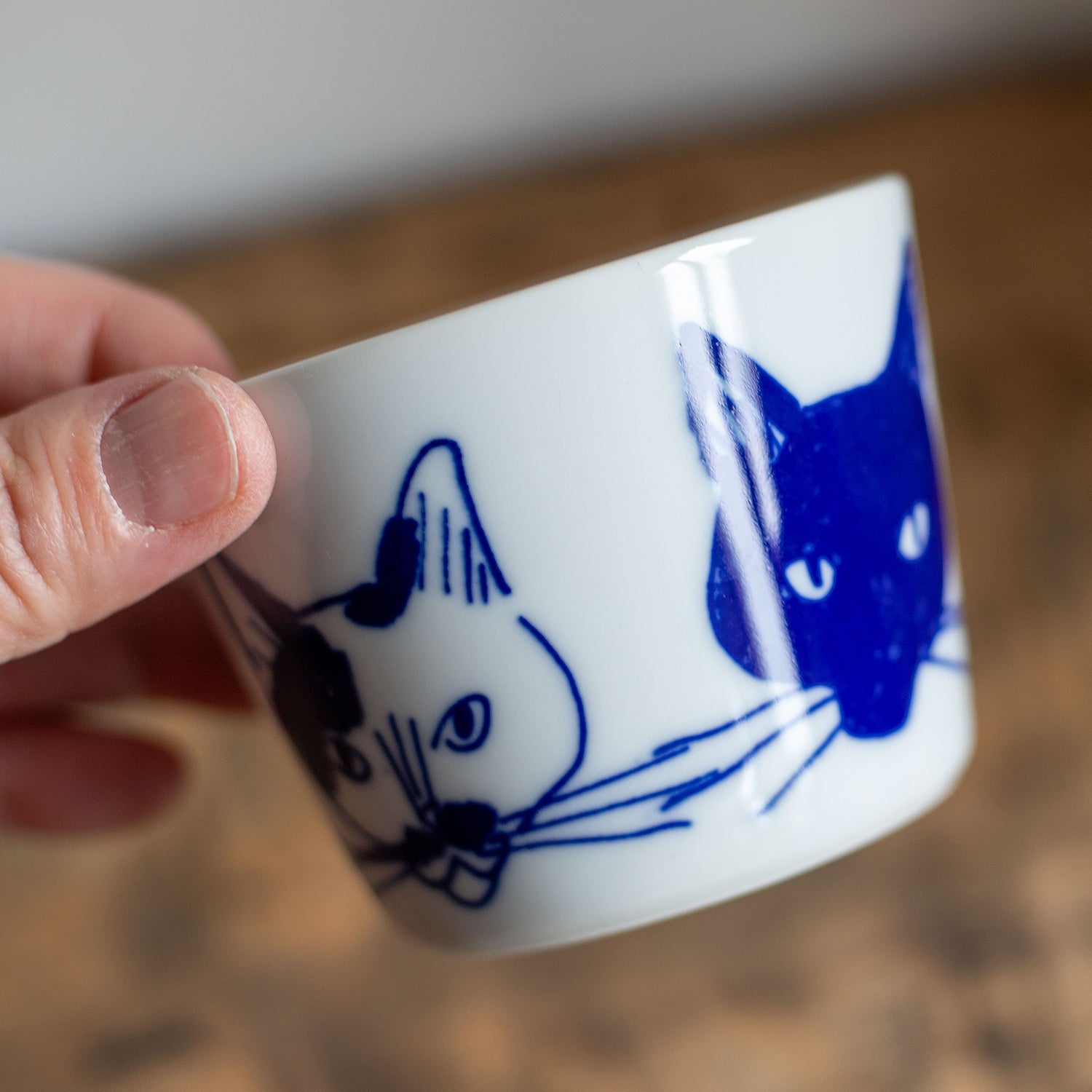 瀬戸焼 かおねこ そばちょこ – ニコノマニマニ雑貨店オンラインストア