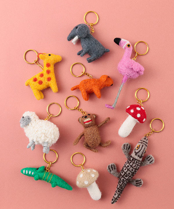 COTTAGE/コテージ　フェルトキーホルダー イヌ