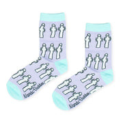 Moomin/ムーミン 　レディース クラシック ソックス ニョロニョロ パステルパープル