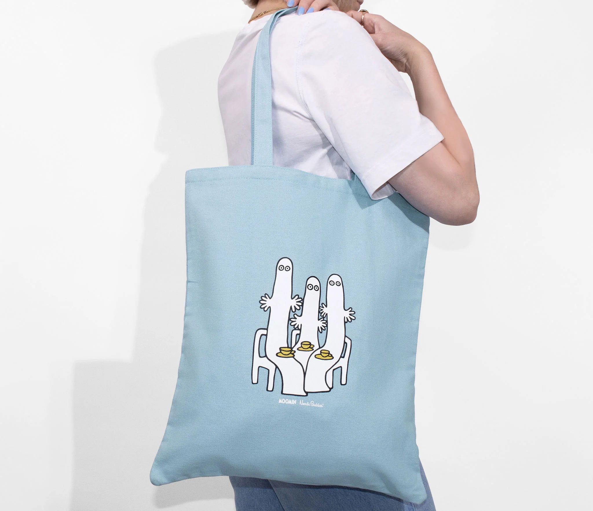 Moomin/ムーミン 　ニョロニョロ トートバッグ ライトブルー