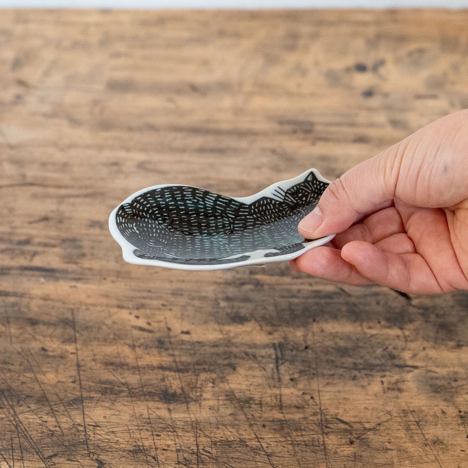 KATA KATA/カタカタ 倉敷意匠計画室 印判手 豆皿 黒猫