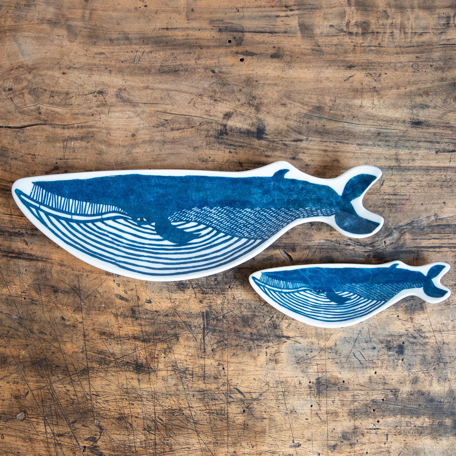 かば　倉敷意匠 KATA KATA/カタカタ 倉敷意匠計画室 印判手 長皿 クジラ