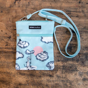 Moomin/ムーミン 　ムーミン 雲に乗る クラシック ネック バッグ ターコイズ