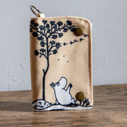 Moomin/ムーミン 　ムーミン 木の下 キャンバス ウォレット ベージュ