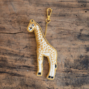 COTTAGE/コテージ　ザリ刺繍 キーホルダー キリン