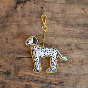 COTTAGE/コテージ　ザリ刺繍 キーホルダー ダルメシアン