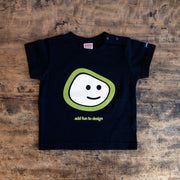 ニコノマニマニ雑貨店　nicoslime ニコスライム キッズTシャツ Black