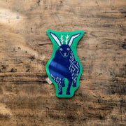 moritaMiW/モリタミウ　コースター 森を跳ぶツノウサギ