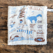 トラネコボンボン　パイルガーゼ ミニハンカチ