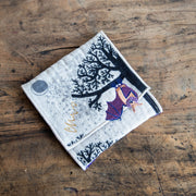 moritaMiW/モリタミウ　ポーチハンカチ 爪みたいな月夜のコウモリ