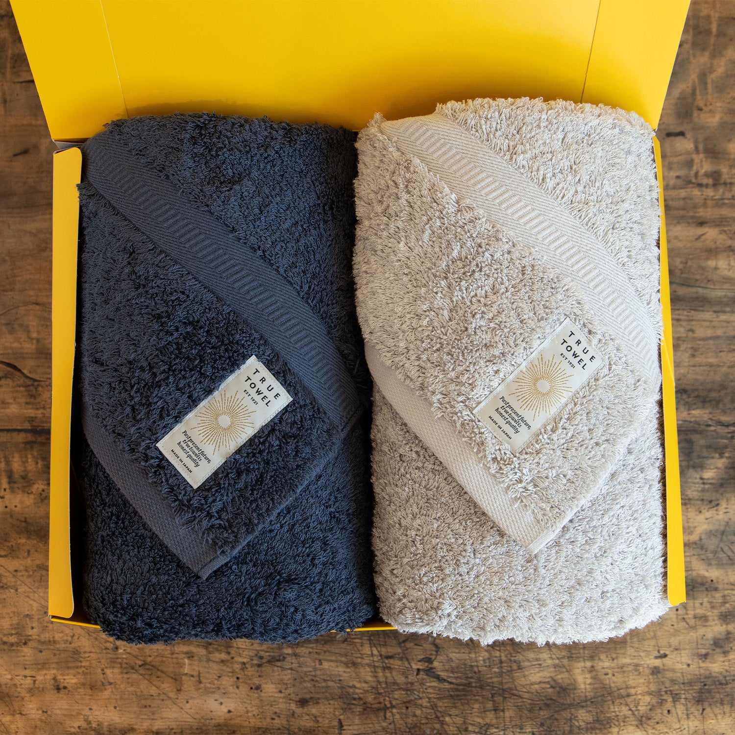 新品未使用　TRUE TOWEL バスタオル2枚　ギフトセット TRUE TOWEL/トゥルータオル classic HOTEL プチバスタオル 2枚 セット