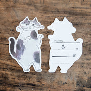 トラネコボンボン　猫ちゃん切り抜きカード プチ猫 (D)