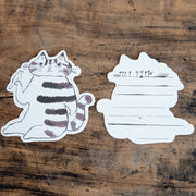 トラネコボンボン　猫ちゃん切り抜きカード サバ猫 (A)