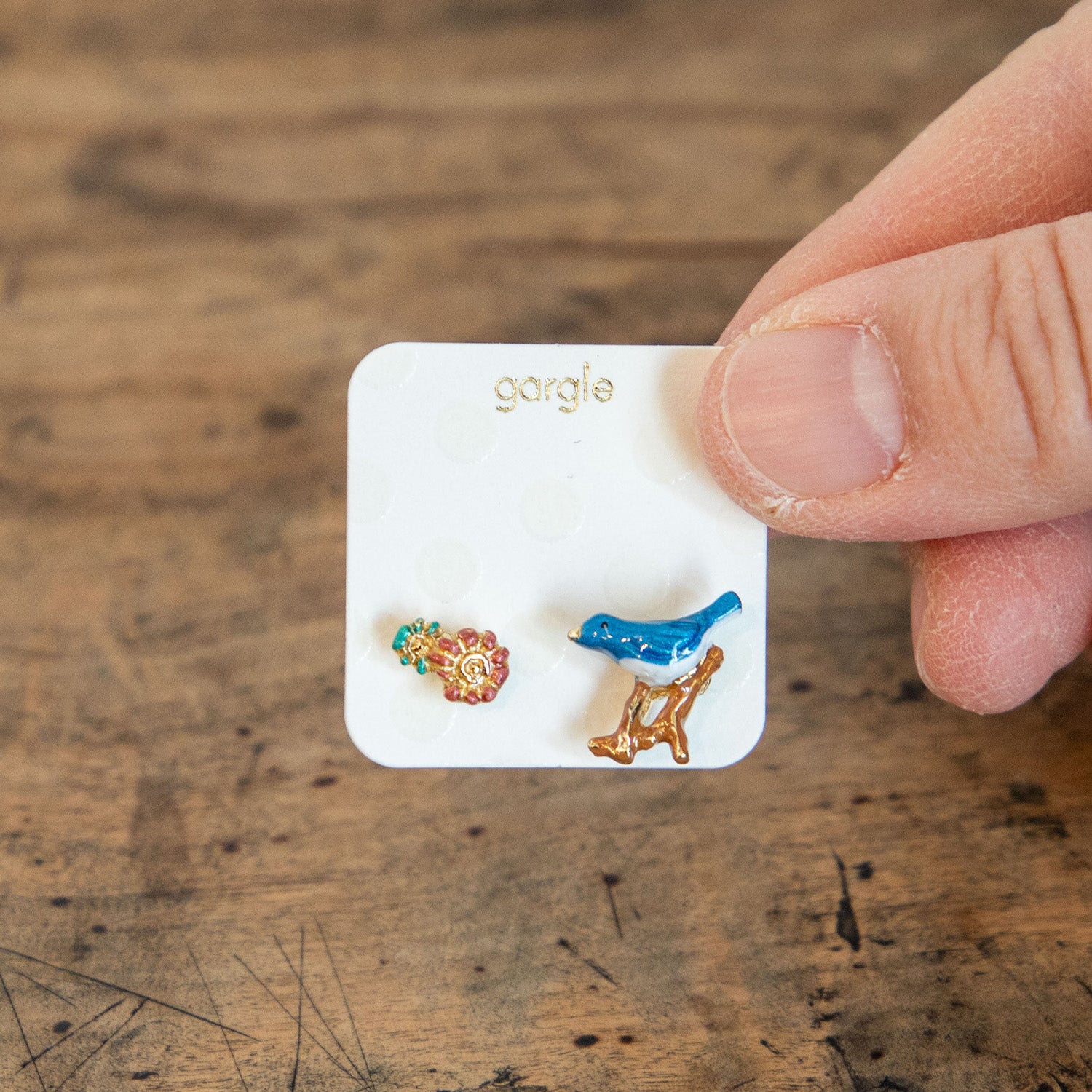 gargle/ガーグル 青い鳥 ピアス – ニコノマニマニ雑貨店オンラインストア