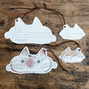 トラネコボンボン　猫ちゃんタグ 大小各2枚 (C)