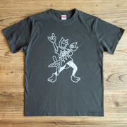 ネコノマニマニ　オリジナルTシャツ  Fishing-V スミ