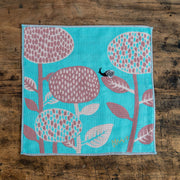 moritaMiW/モリタミウ　ガーゼハンカチ 花とマイマイ