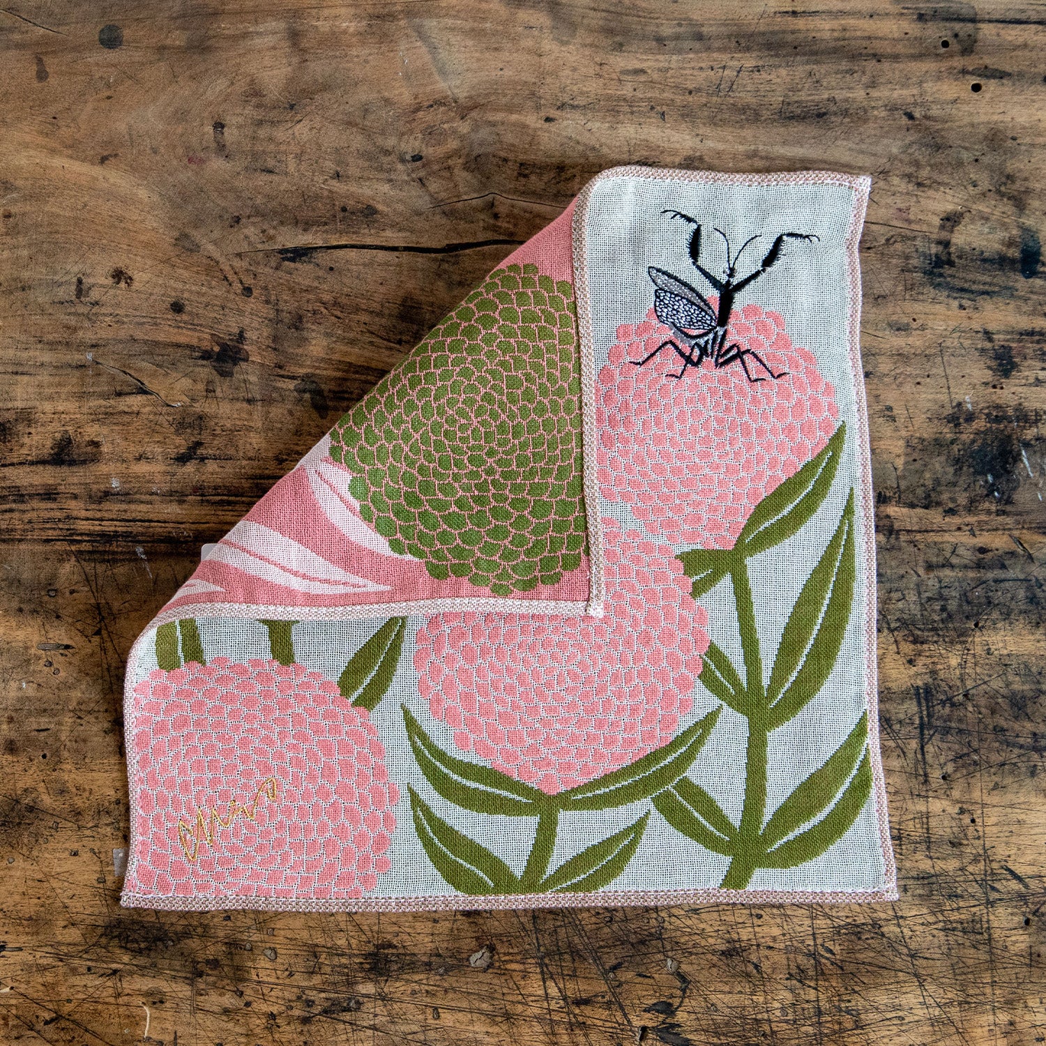 まり藻と花 moritaMiW/モリタミウ ガーゼハンカチ 花とカマキリ – ニコノマニマニ