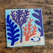 moritaMiW/モリタミウ　ガーゼパイルハンカチ シーラカンスと海の森